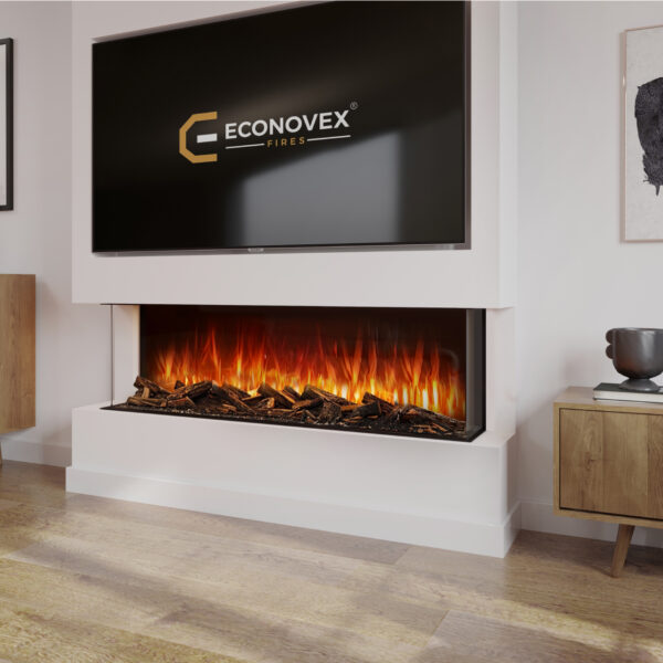 Econovex Fires E1270 3 Sided Panoramic