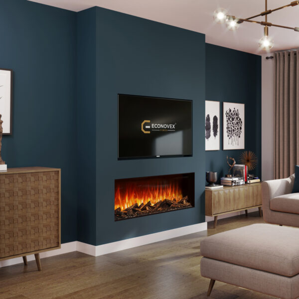 Econovex Fires E1270 3 Sided Panoramic