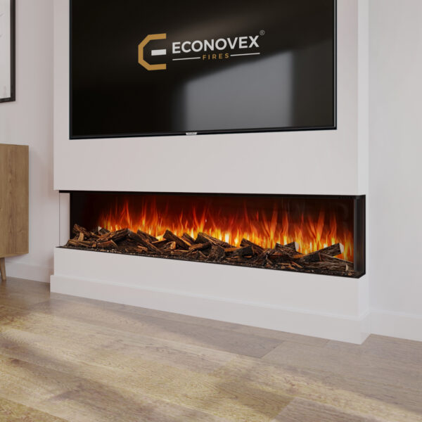 Econovex Fires E1800 Slimline 3 Sided Panoramic