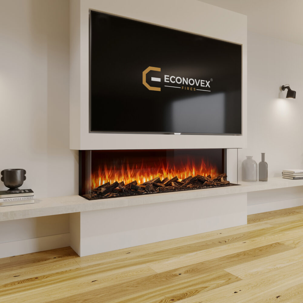 Econovex Fires E2000 3-Sided Panoramic Best Electric Fires in Bradford