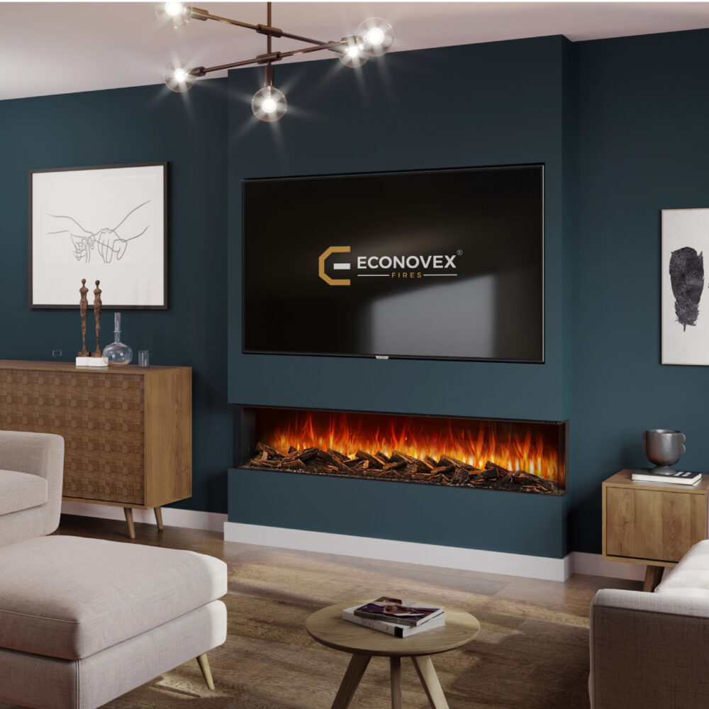 Econovex Fires E1500 3 Sided Slimline Panoramic Bradford
